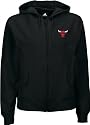 Chicago Bulls Women's adidas Official Logo Stretch Fleece Hooded Sweatshirt