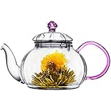 Tea Beyond Heat resistant Glass Teapot Juliet, 20-Ounce