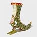 Department 56 Krinkles Green Shoe Boot Jeweled Box #39372
