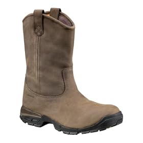 Dunham Contractor Soft Leather Pull-On | Mens Work Boots Brown by Dunham