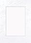 Collector's Gallery Embossed White Stars & Swirls Photo Greeting Card for Your 3.5"x5" or 4"x6" Picture.