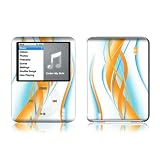 Double Helix Orange Design Protective Decal Skin Sticker for Apple iPod nano 3G (3rd Generation) 4GB/ 8GB Player