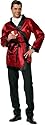 Hugh Hefner Style Bachelor Smoking Jacket Robe Red