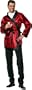 Hugh Hefner Style Bachelor Smoking Jacket Robe Red