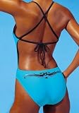 ARIZONA Badeanzug R�ckenfrei Tattoo-Print am Ges�� Schwimmanzug t�rkis - 