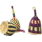 Overseas Connection Ghana Traditional Caxixi Rattle, 7X3 Inches