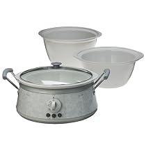 Hamilton Beach 33133H 3-in-1 Slow Cooker, White