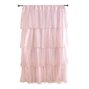 Tadpoles Multi-Layer Tulle Curtain Panel Pink