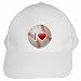 White Baseball Cap of I Love Baseball (Astros, Twins, Dodgers, Yankees, Brewers, Oakland Athletics, Mets, Mariners, Phillies, Rays, Pirates, Rangers, Padres, Blue Jays, Giants, Cardinals, Nationals)