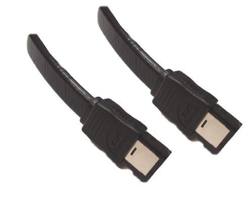 E-SATA to E-SATA cable - 1 Meter (3 Feet) - Connects external ESATA drive to computer