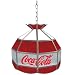 Trademark Coca Cola Vintage 16 Inch Glass Lamp Red White and Gray