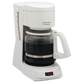 Black and Decker DCM1350 VersaBrew Plus 12-Cup Programmable Coffee Maker, White by Black & Decker