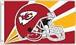 Kansas City Chiefs 3'x5' Helmet Design Flag - Football Sports Merchandise