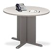 Series A Contemporary Round Conference Table In Taupe By Bush Furniture