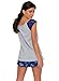 VENTELAN Women Long Sleeve Heart Printed Sleepwear Korean Fashion Pajamas Set, M(US Size:8-10), Blue