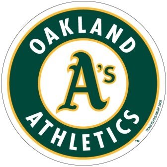 Oakland A's Team Logo MLB Car Magnet
