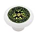 Celtic Emerald Tree of Life Decorative High Gloss Ceramic Drawer Knob