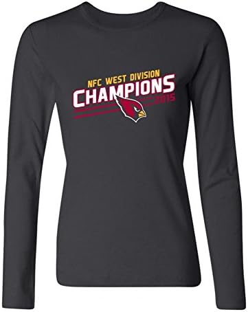 Women's Arizona Cardinals New Era 2015 NFC West Division Champions Long Sleeves T-Shirts