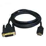 HDMI Male to DVI-D Male Dual Link Cable Gold Plated - 3 Metres