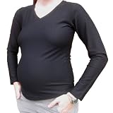 Mountain Mama Maternity Shirt - Long Sleeve Activewear - Black