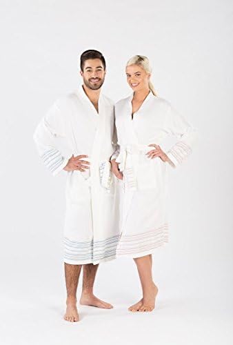 Turquoise Collection Women's Hemera Bathrobe Large Pink