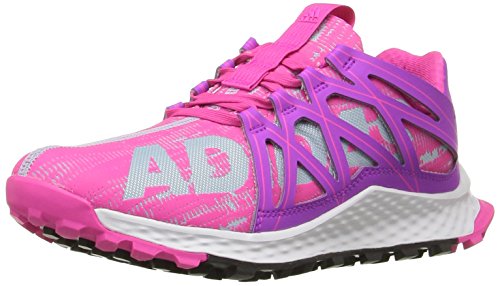 adidas Performance Girls' Vigor Bounce J Trail Runner, Ice Blue/Shock Purple/Shock Pink, 4.5 M US Big Kid