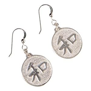 Small Heiwa Silver Dipped Earrings