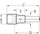 Armstrong 12-716 1/2-Inch Drive Standard Length Hex Driver Socket 7/16-Inch Bit