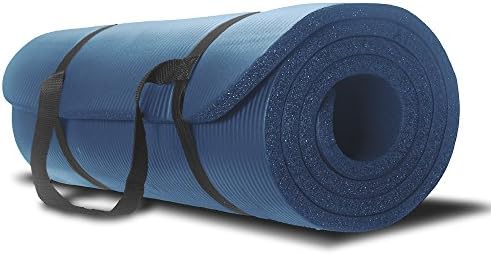Yoga Mat - Best Premium Thick Exercise Mat - Great for Aerobic and Pilates - Use At Home and Gym - With Strap Carrier - For Man and Woman - No Hassle 1 Year Guarantee
