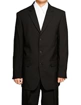 Hot Sale New Men's 3 Button Single Breasted Black Dress Suit