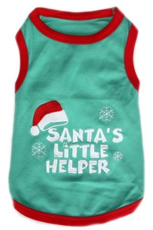 Pet Clothes SANTAS LITTLE HELPER Dog T-Shirt - Extra-Large