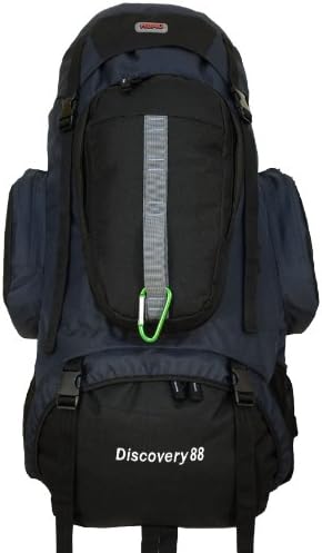 HBAG Discovery 88L XL Internal Frame Camping Hiking Backpack (Navy)