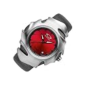 Oakley BLADE II Brushed/Red/Black Rubber Watch