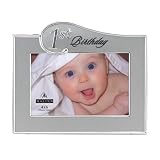 Malden 1st Birthday Two Tone Picture Frame, Sliver by Malden