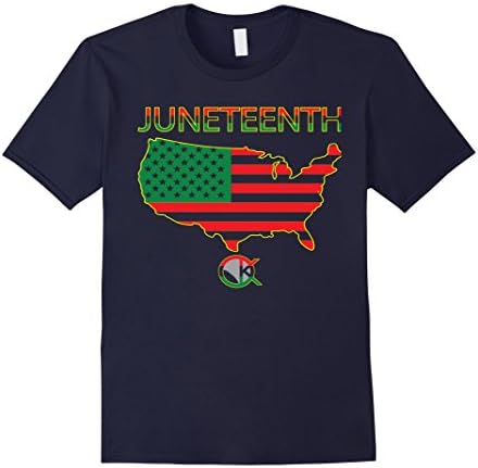 Men's Juneteenth T Shirts 3XL Navy