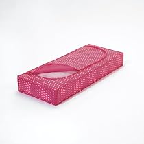 UNDERBED CHEST ULTRATEX 109 X 46 X 15CM - PINK WITH WHITE DOTS