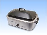 Nesco 18-qt. Stainless Steel Roaster with Stainless Steel Cookwell
