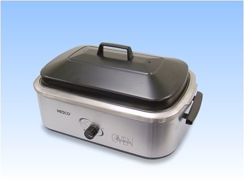 Nesco 18-qt. Stainless Steel Roaster with Stainless Steel Cookwell