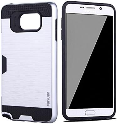 Galaxy Note5 Case, Impact Resistant Protective Shell For Galaxy Note5 Wallet Cover Shockproof Rubber Bumper Case Anti-scratches Hard Cover Skin with Card Slot Holder For Galaxy Note5 (Silver)