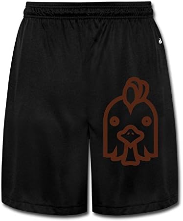 UWS DESIGN Mens Funny Cock Head Short Pant Sweatpants Black