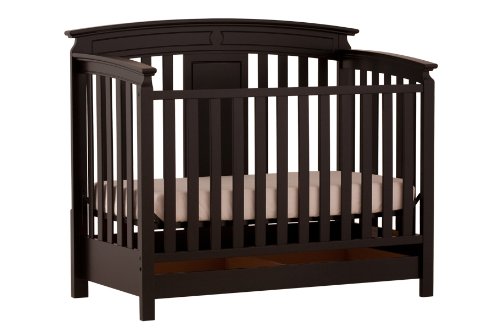 Status Series 800 Stages Convertible Crib, Rubbled Black