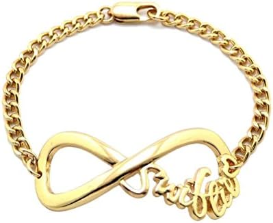 Letter Love Fashion Celebrity Fan Swiftie Piece W/3Mm7" Link Chain Bracelet