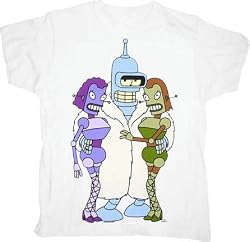 Futurama Bender the Offender White T-Shirt Tee