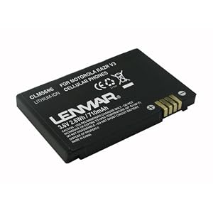Lenmar Cell Phone Battery for Motorola MOTORAZR V3/RAZR V3m Series