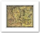 LORD OF THE RINGS Map - 11x14 - MATTED PRINT / poster