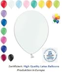 25 Luftballons wei� Qualit�tsballons...