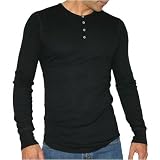 American Apparel Baby Thermal Henley T-Shirt / Tee