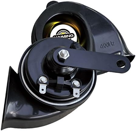 HaiMing Universal Automotive Sports Horn,Snail Shape 115DB 12V,Waterproof And Rustproof (Pack Of 2)
