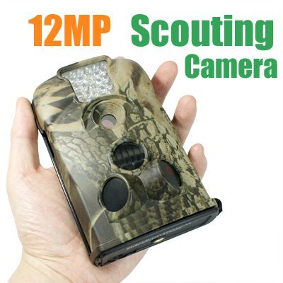 GMYLE (TM) 12 Mega Pixel 940nm Blue LED Stealth Trail Scouting Deer Hunting Game Spy Wildlife Camouflage Infrared Digital Video Camera with Detachable Battery Box On Sale