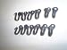 Wrought Iron Hooks-Nail Hooks-One Dozen Small-Hand Made
